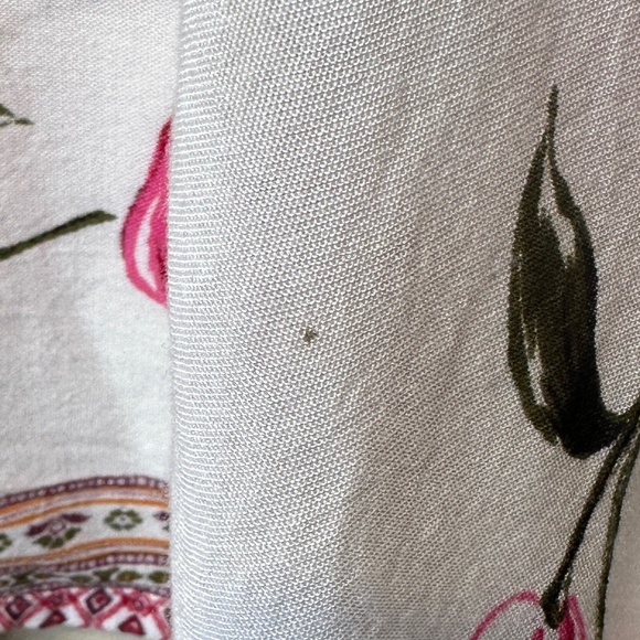 Japna Flower Floral Print Boho Festival Open Front Cascading Shrug Kaftan Kimono - Picture 14 of 16